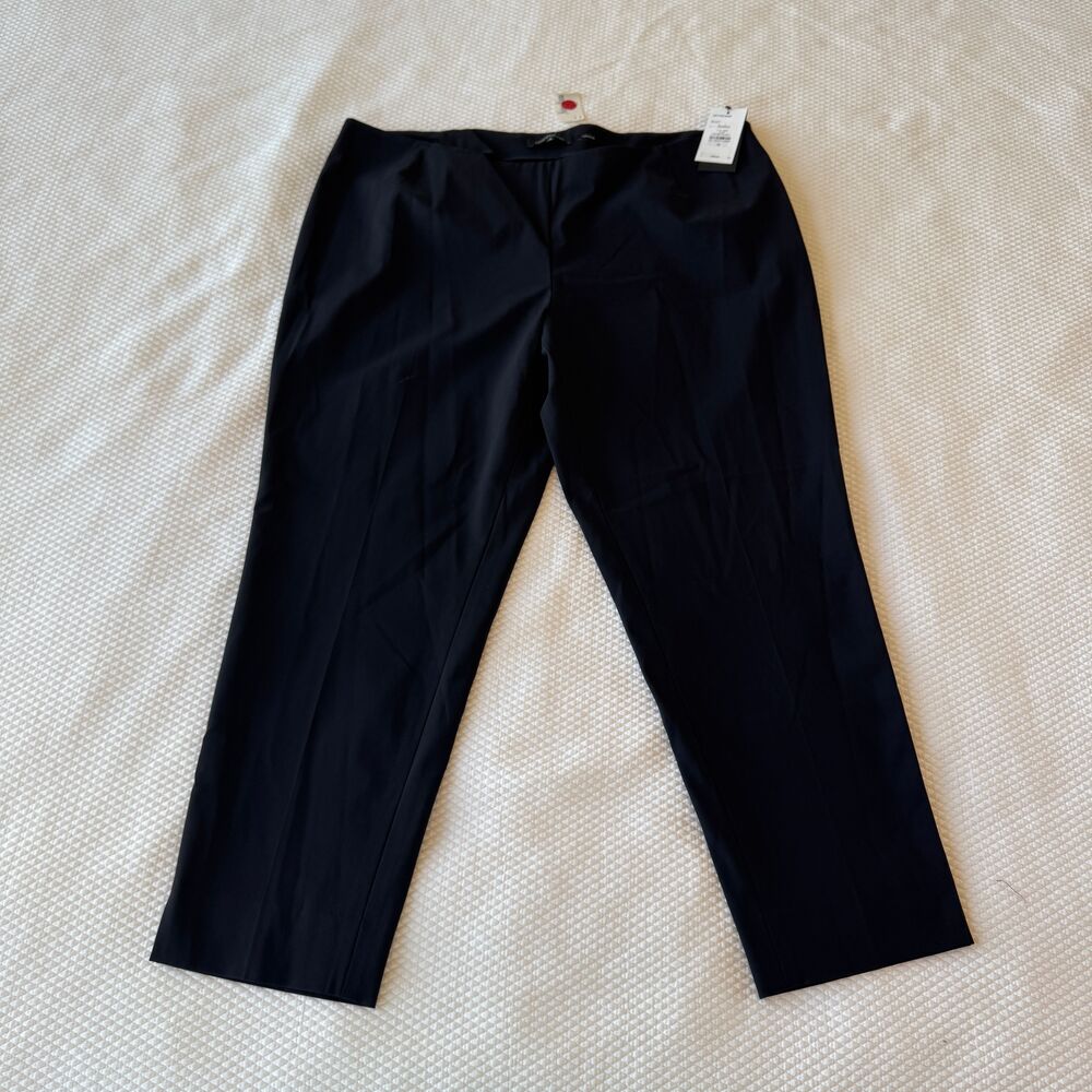 NWT Lafayette 148 New York Black Stanton Dress Pants Size 18 - Picture 3 of 5
